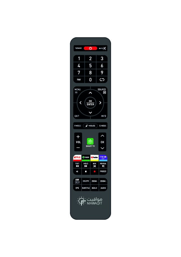Remote control for MAWAQIT TV