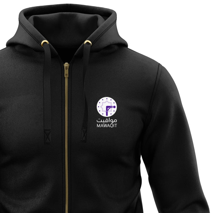 MAWAQIT Zipped Hooded Sweatshirt (premium quality)